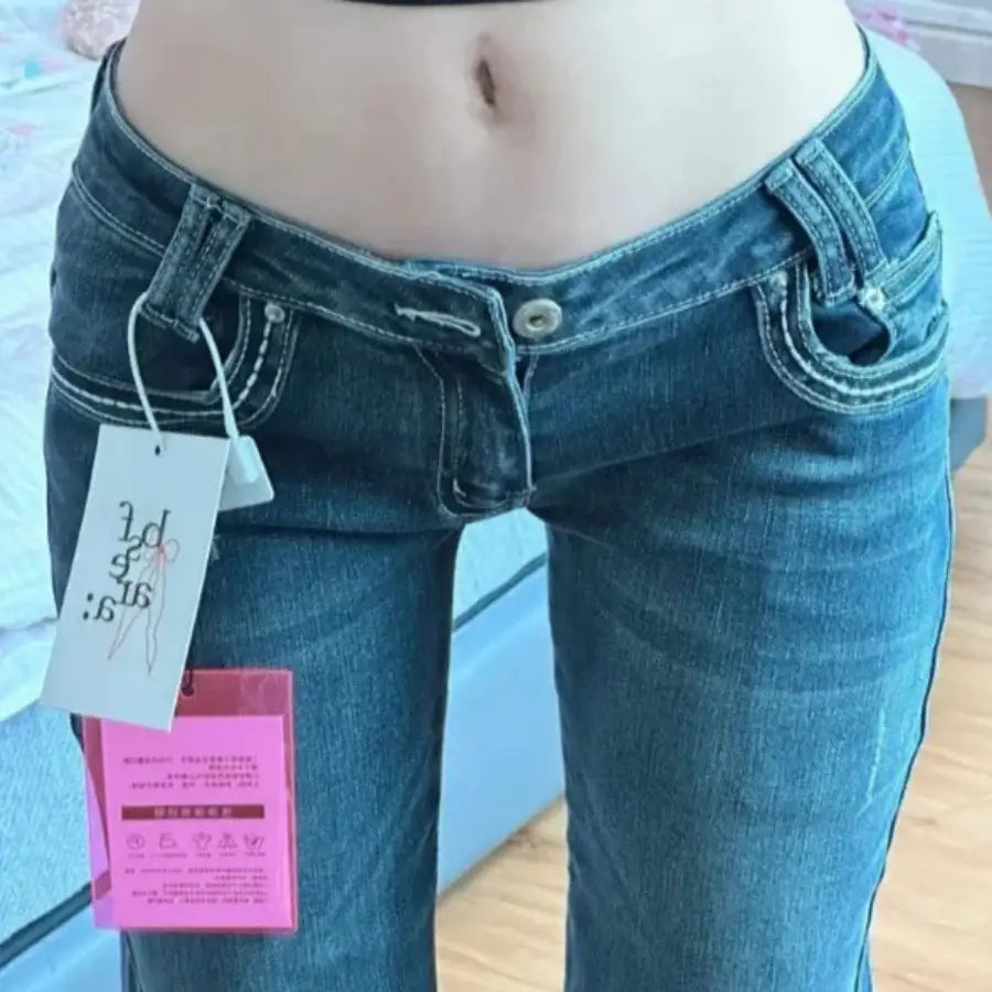 Flared Low Waist Jeans