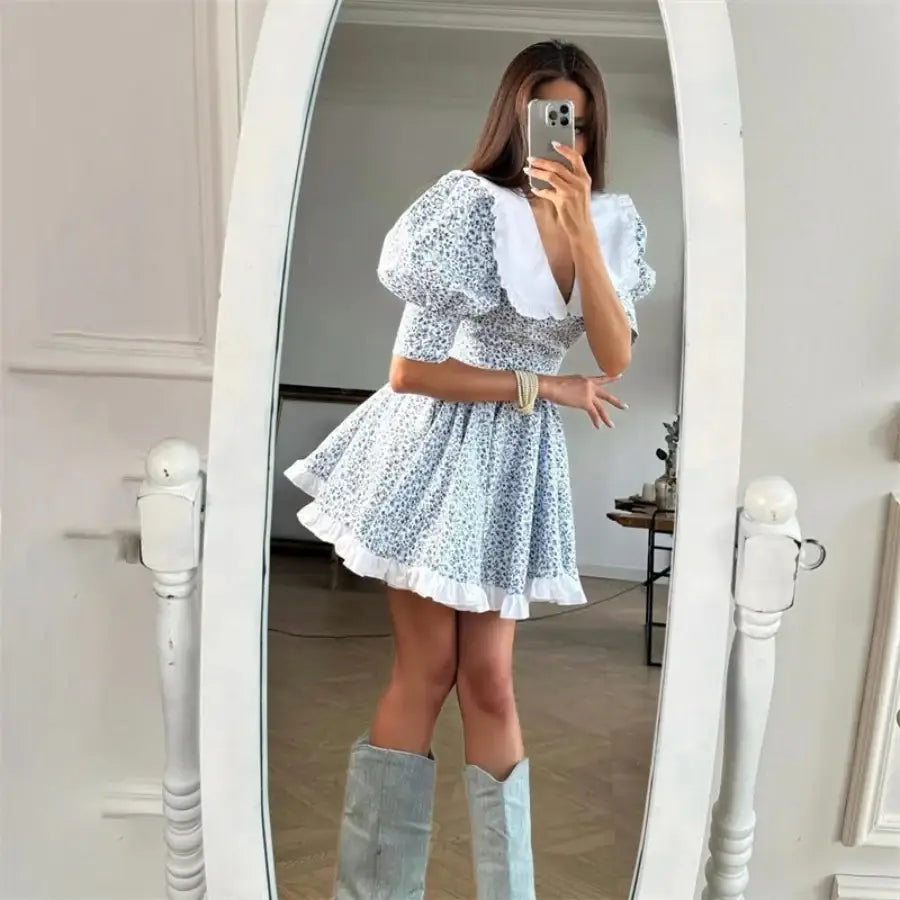 Floral Peter Pan Collar Dress
