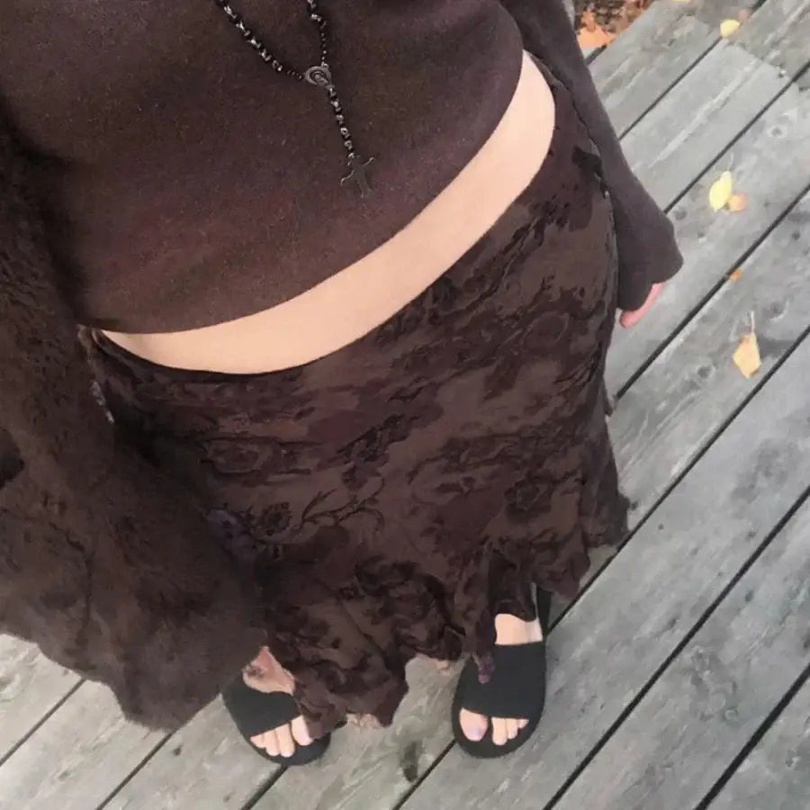 Flower Mesh Skirt
