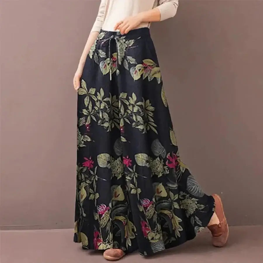 Flower Wide Leg Pants