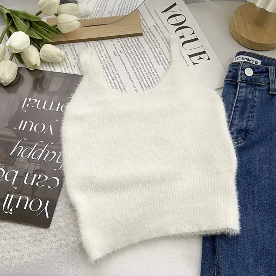 Fluffy Cropped Top