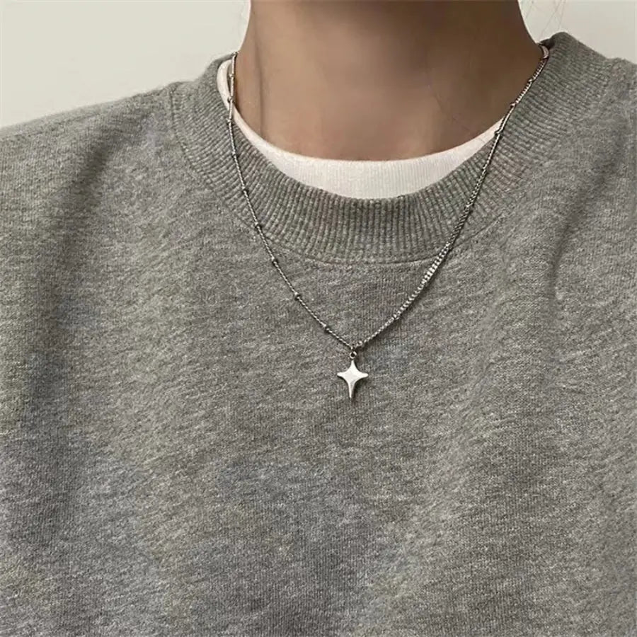 Four Point Star Necklace - Design 1