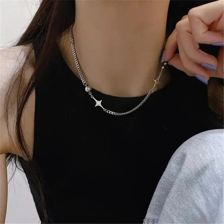 Four Point Star Necklace - Design 2