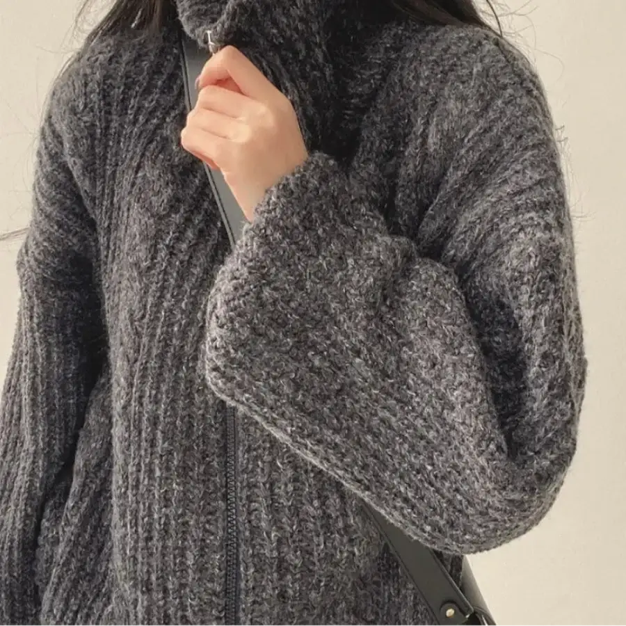 Full Zip Knit Sweater