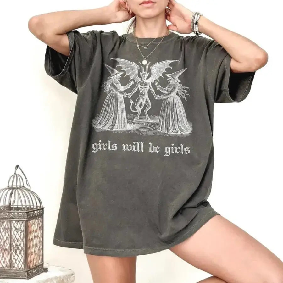 Girls Will Be Girls Shirt - Grey / S
