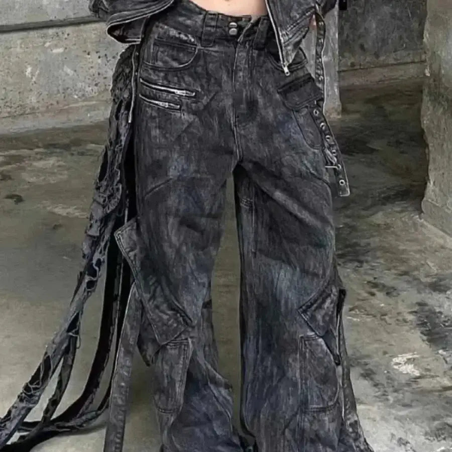 Gothic Baggy Jeans - M