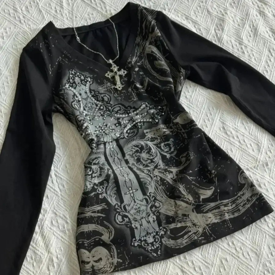 Gothic Cross Shirt - S