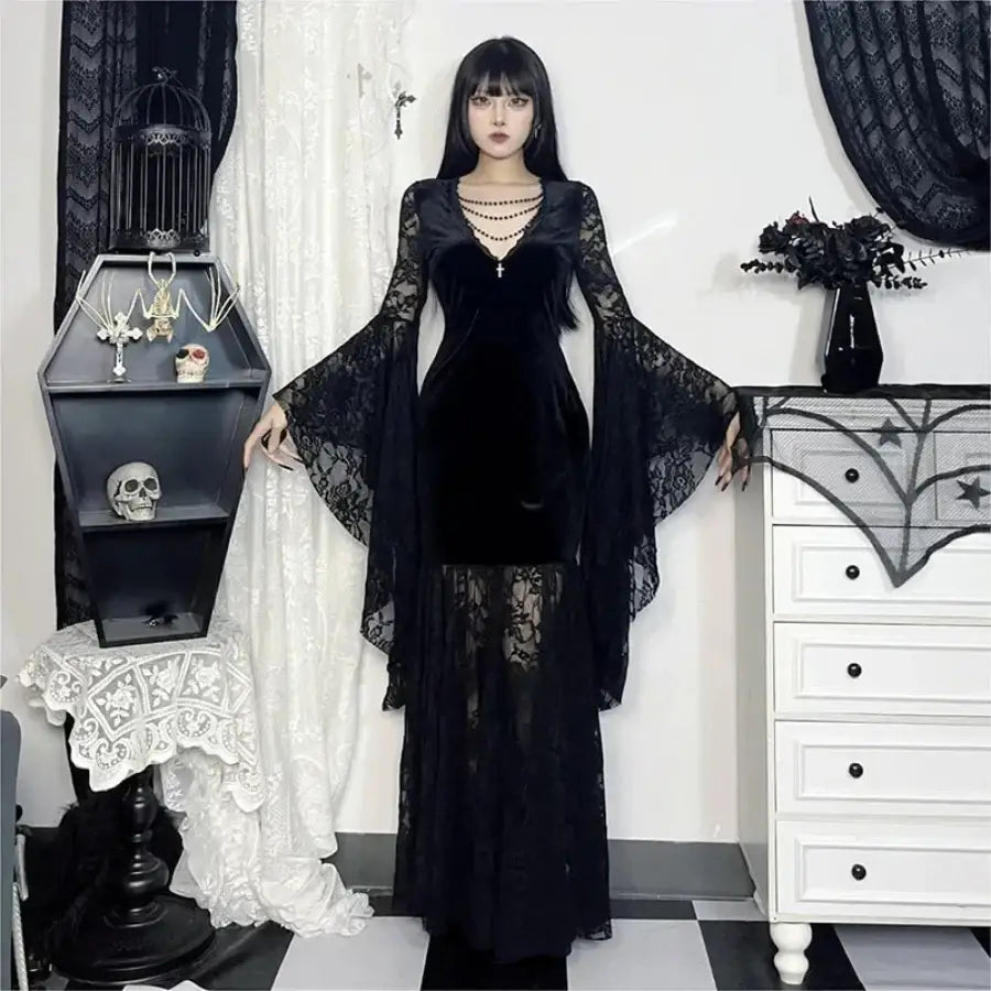 Gothic Dress Long - S