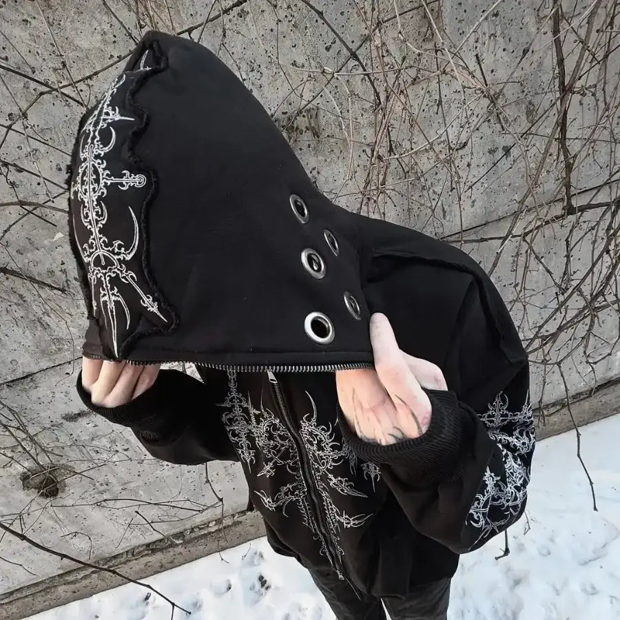 Gothic Zip Up Hoodie