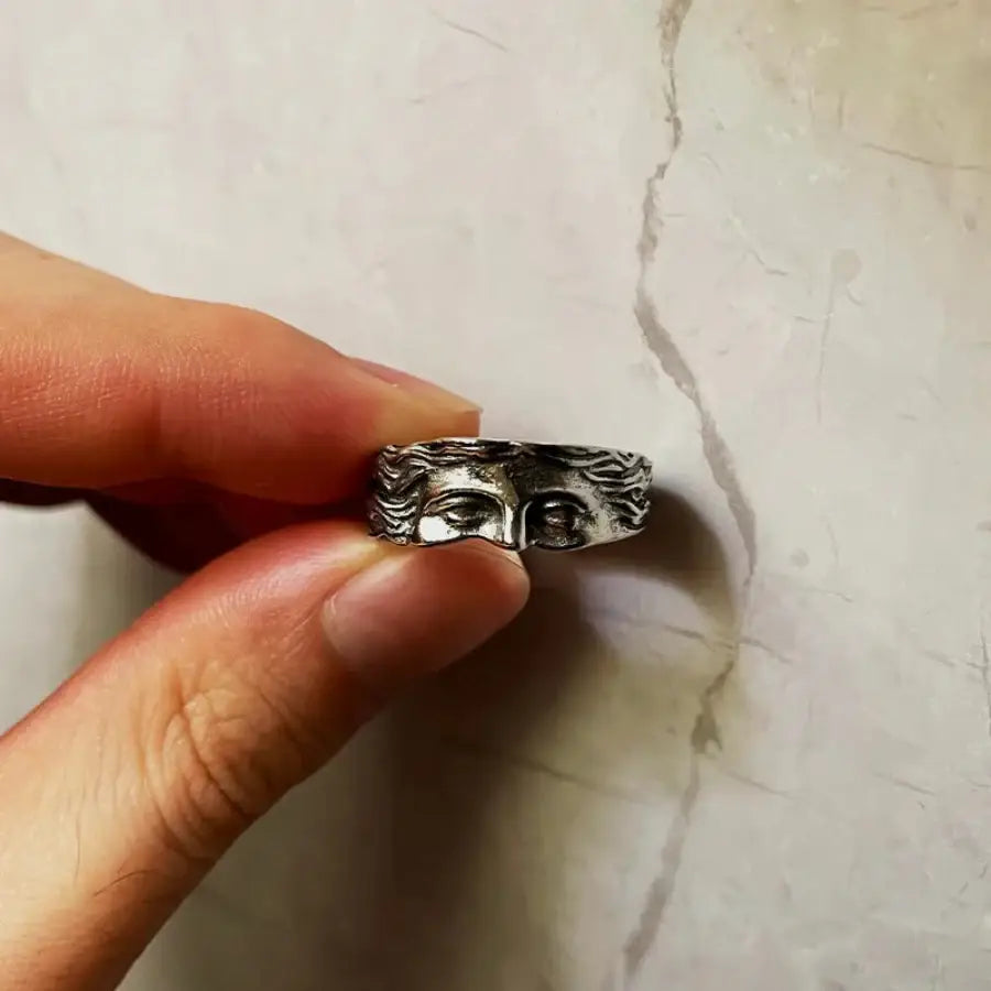 Greek God Ring - Silver