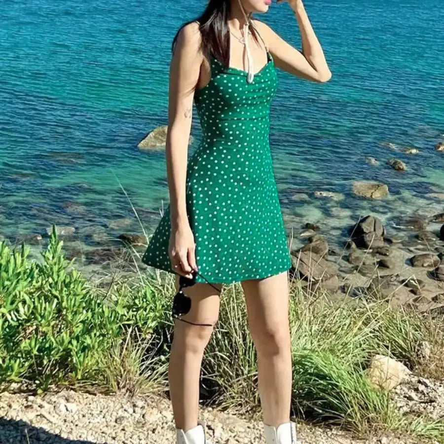 Green Polka Dot Dress