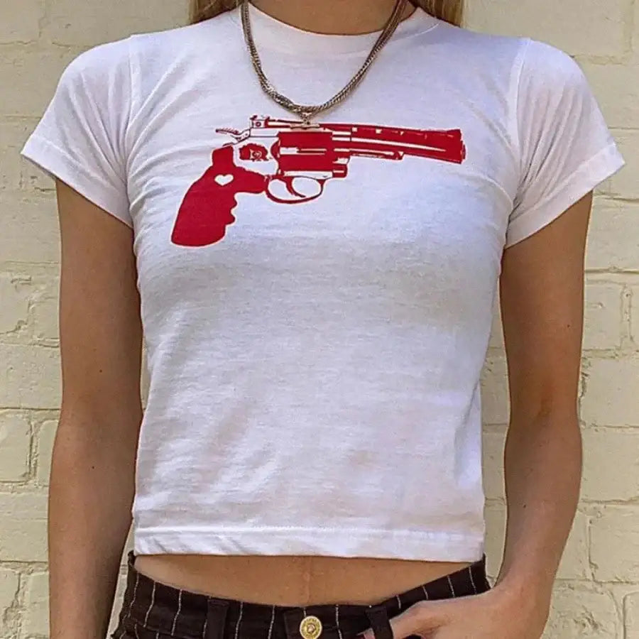 Gun Shirt - White / S