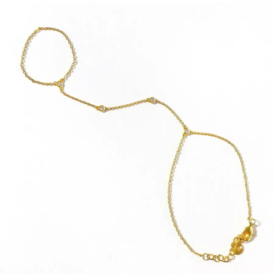 Hand Chain Bracelet - Gold