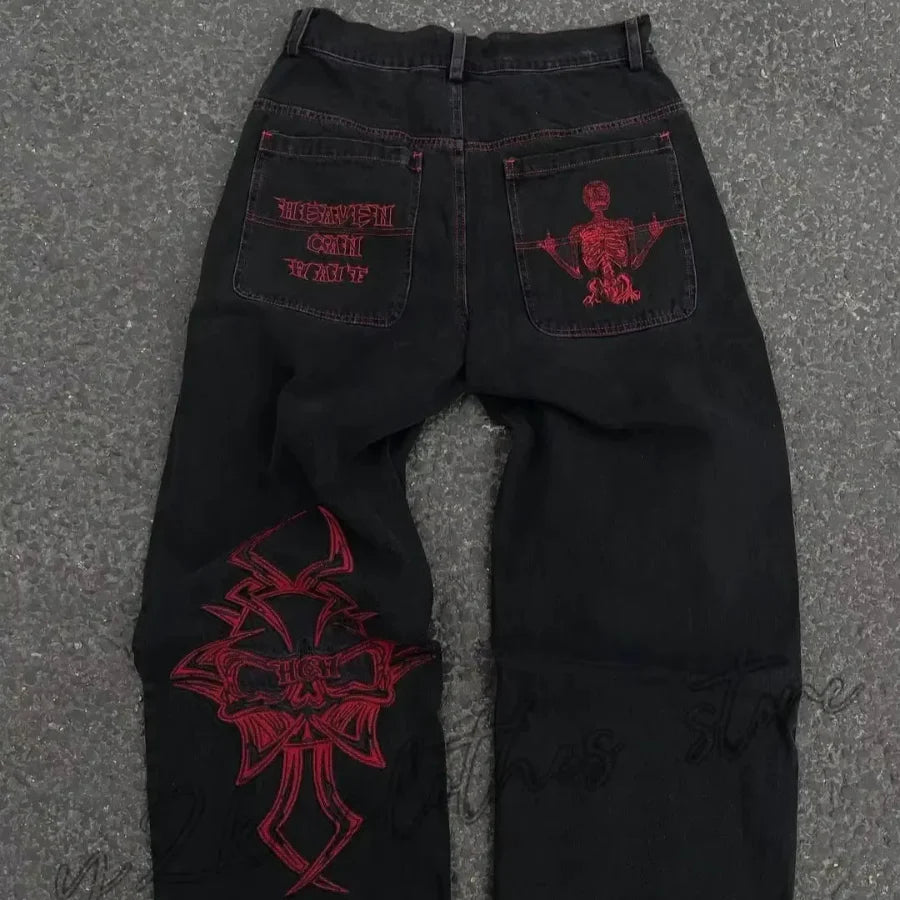 Heaven can wait pants - Red / S