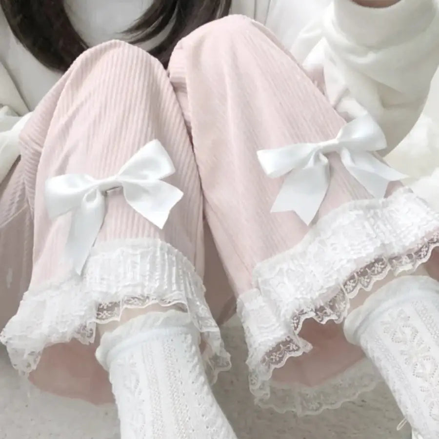 High Waist Bow Pants