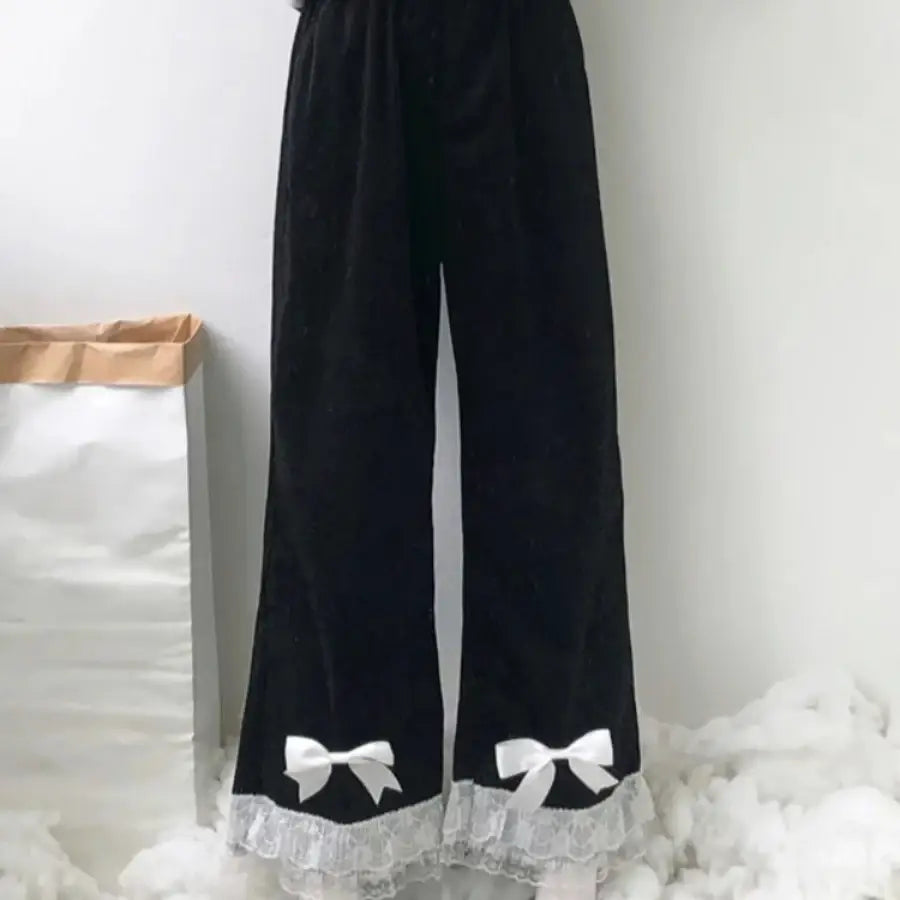 High Waist Bow Pants