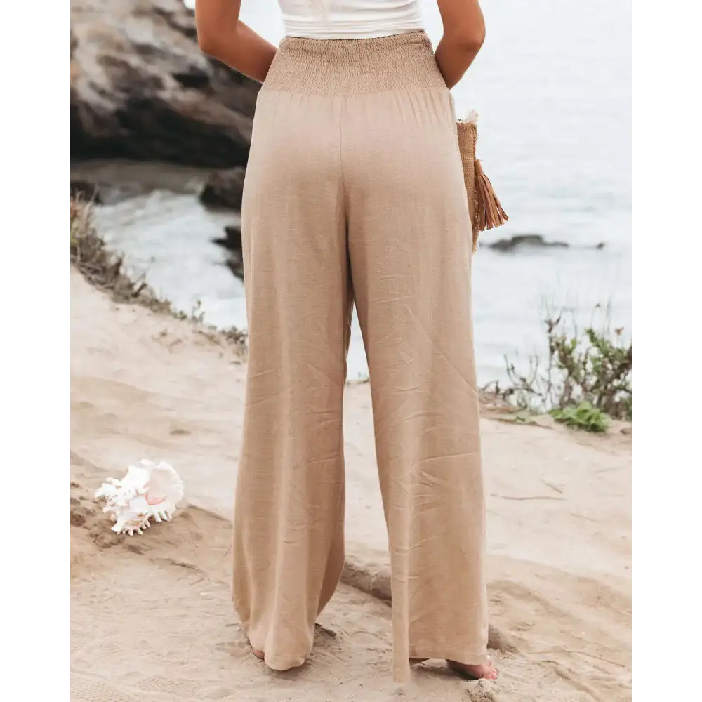 High Waist Linen Pants