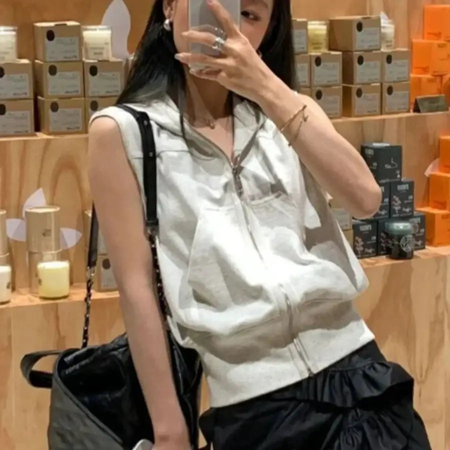 Hoodie With No Sleeve