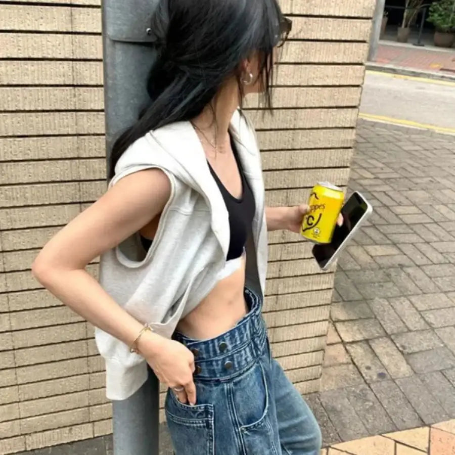 Hoodie With No Sleeve