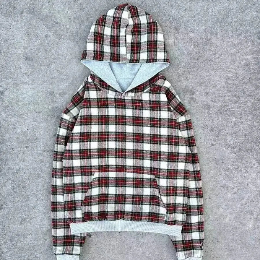 Hoodie With Plaid