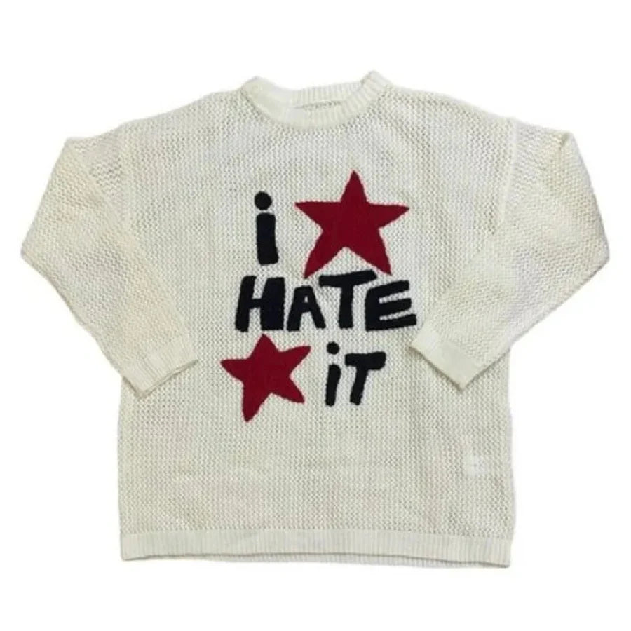 I hate it sweater - M