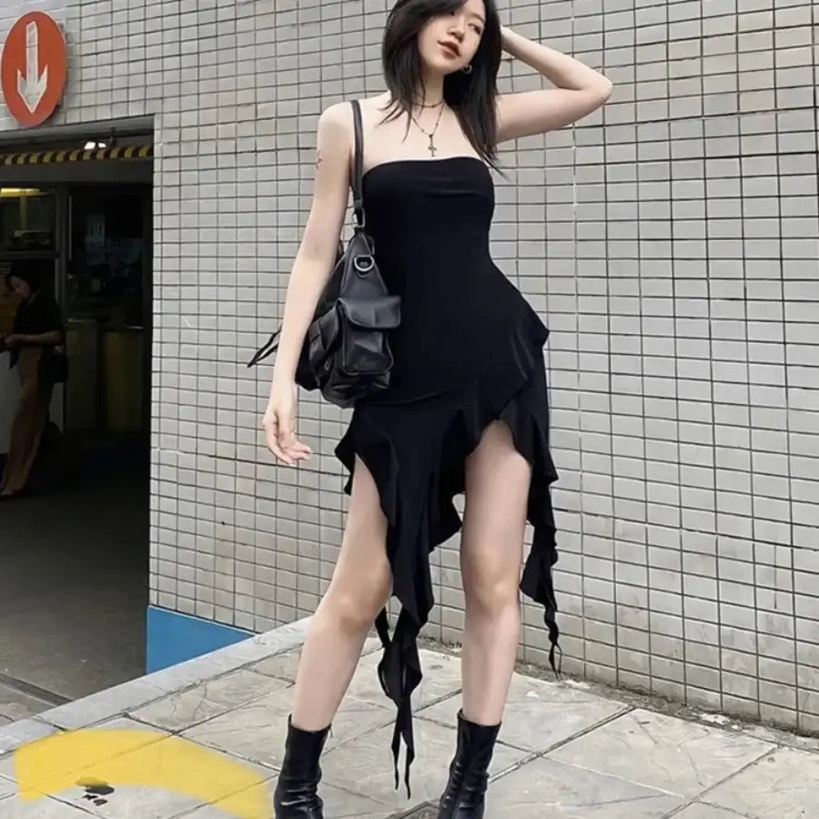 Irregular Hem Dress