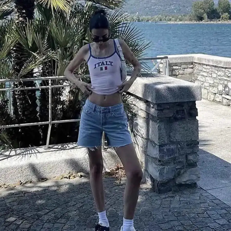 Italy Crop Top