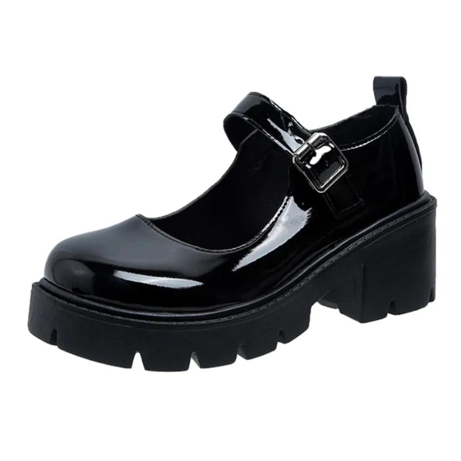 Japanese style pumps - Gloss black / 3.5