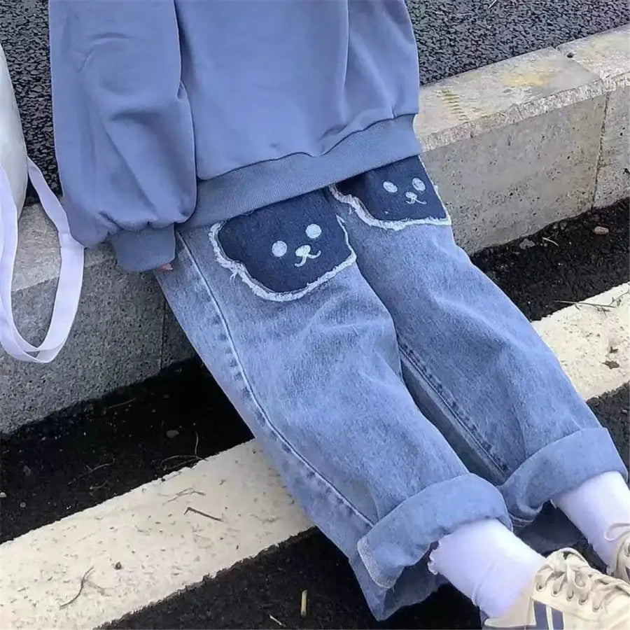 Korean Bear Jeans - S