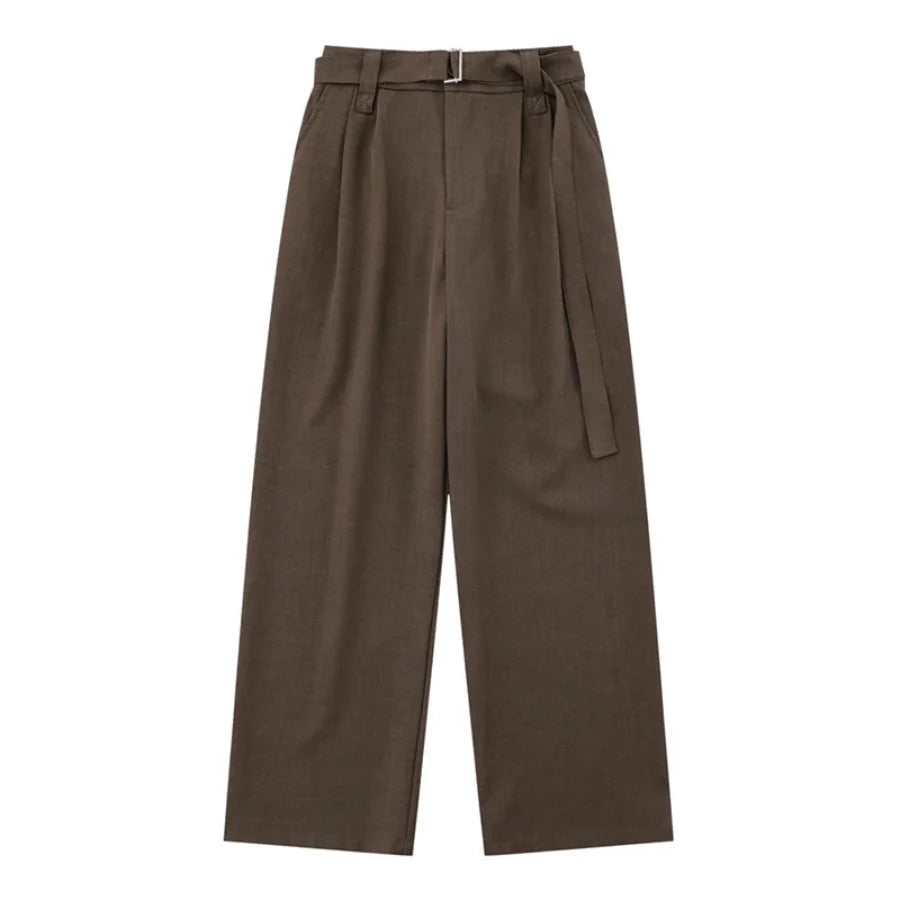 Korean oversized pants - Brown / XS