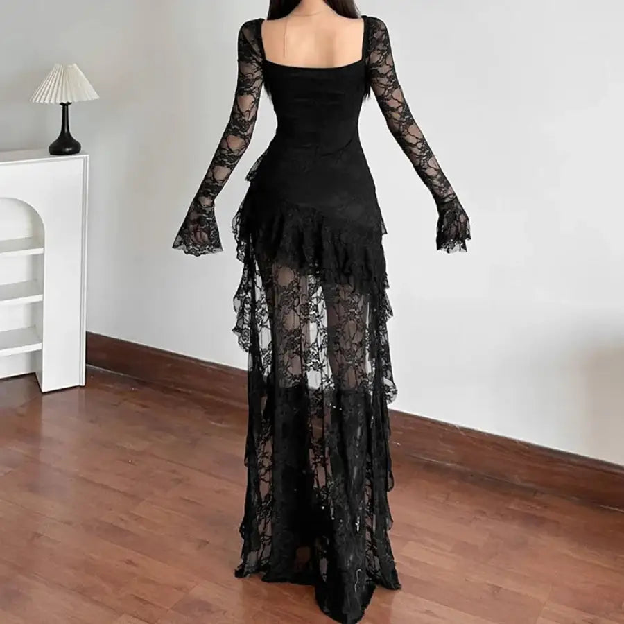 Lace Dress With Sleeves