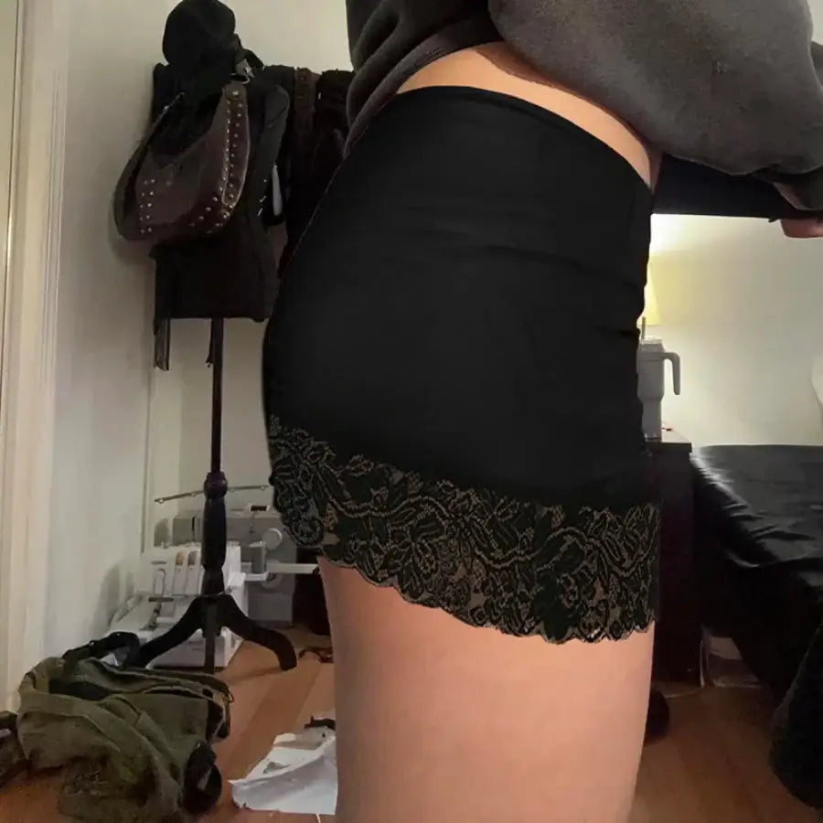 Lace Mini Skirt