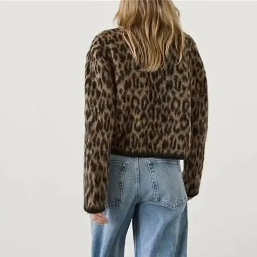 Leopard Print Cardigan