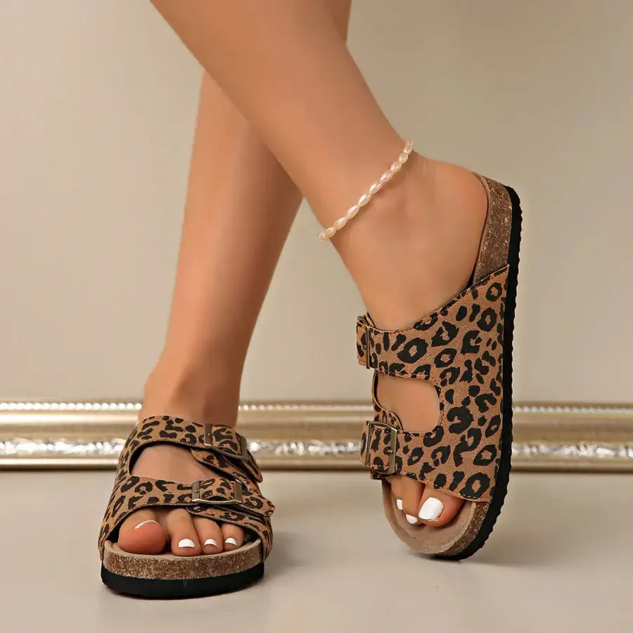 Leopard Sandals