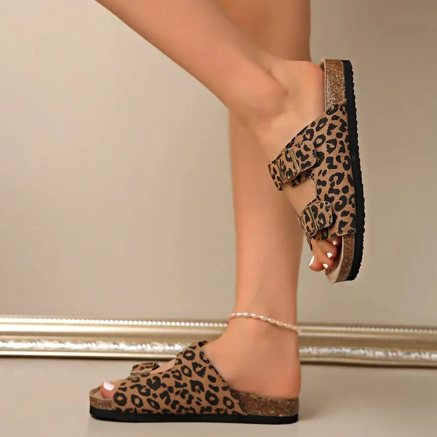 Leopard Sandals