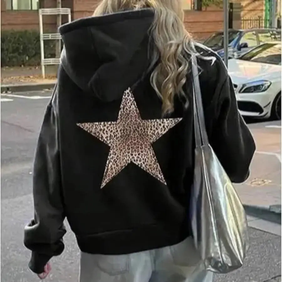 Leopard Star Hoodie