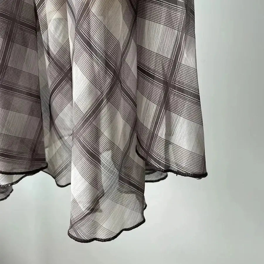 Long Plaid Skirt