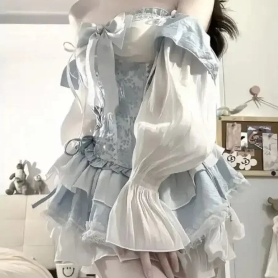 Long Puff Sleeve Dress