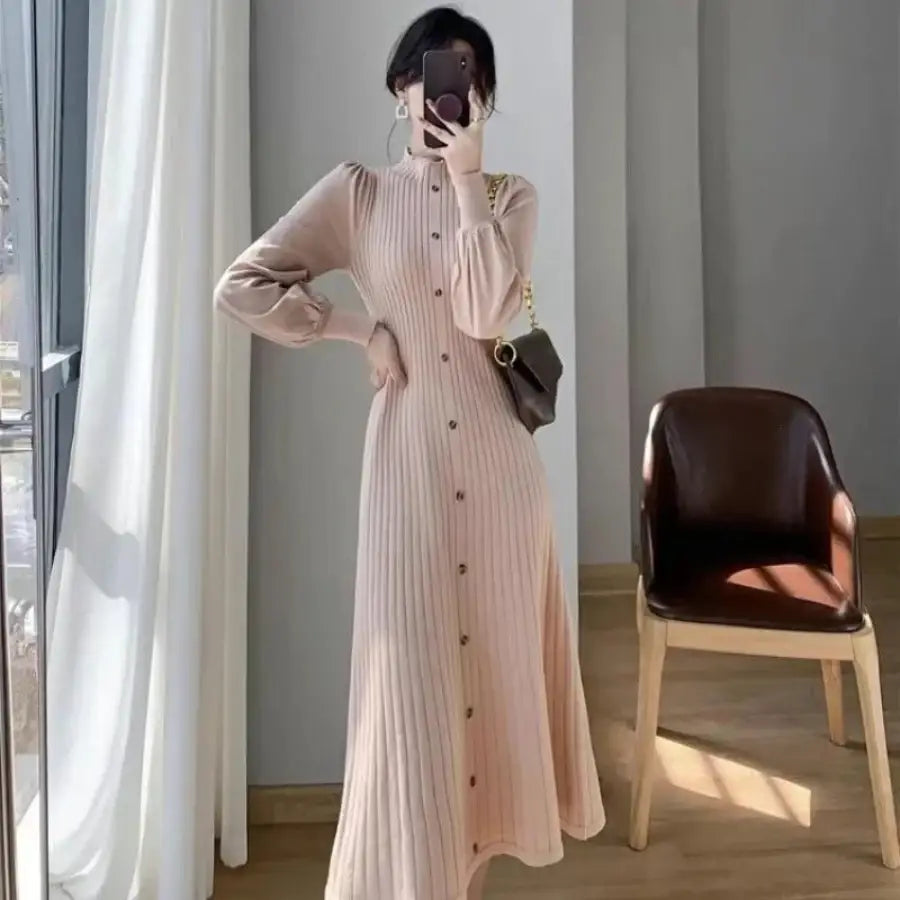 Long Ribbed Dress