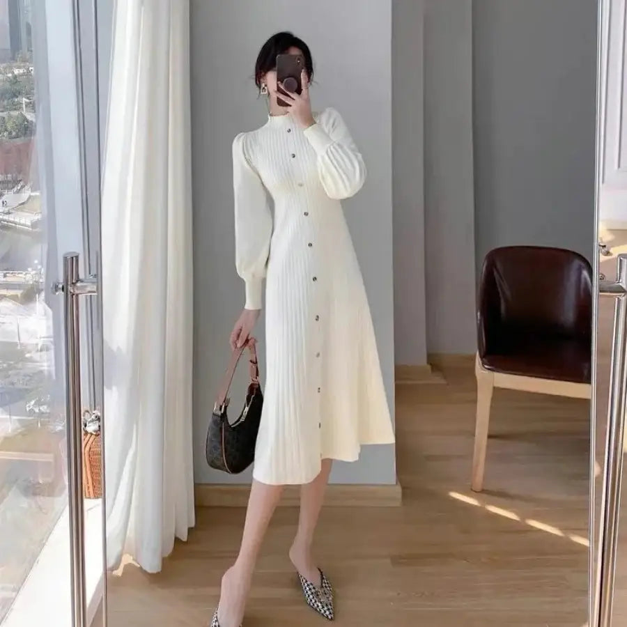 Long Ribbed Dress