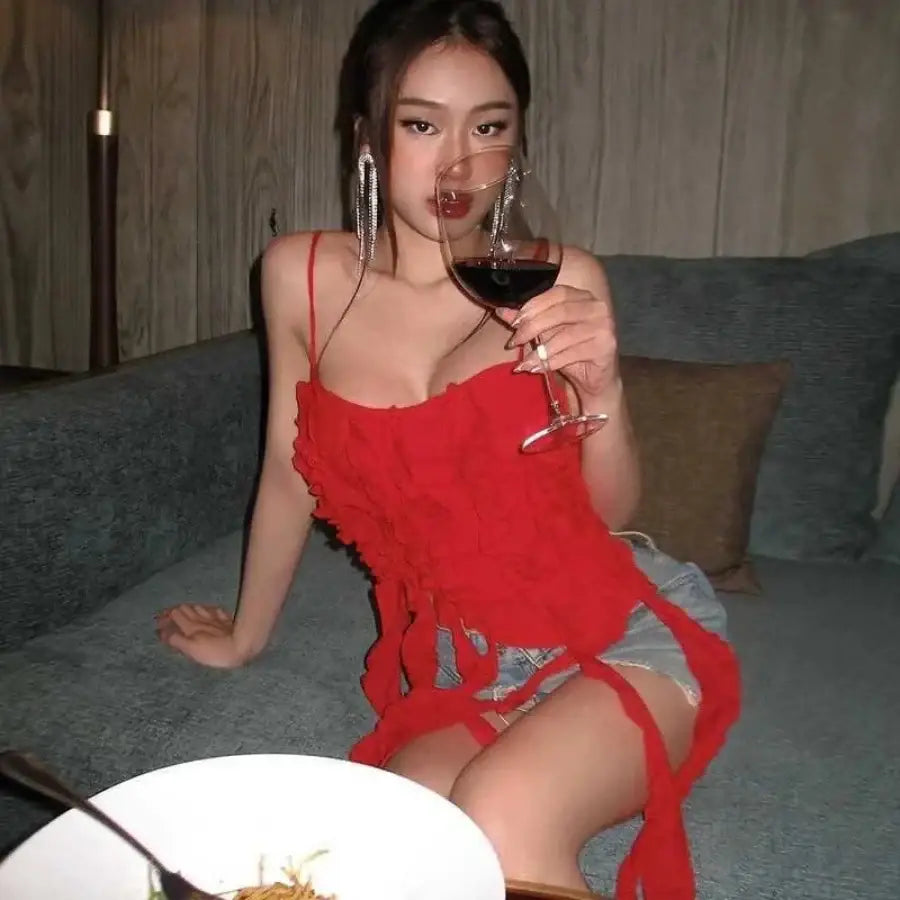 Long Ruffle Top