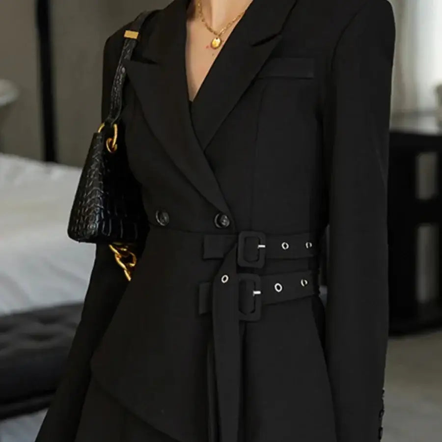 Long Sleeve Blazer Dress