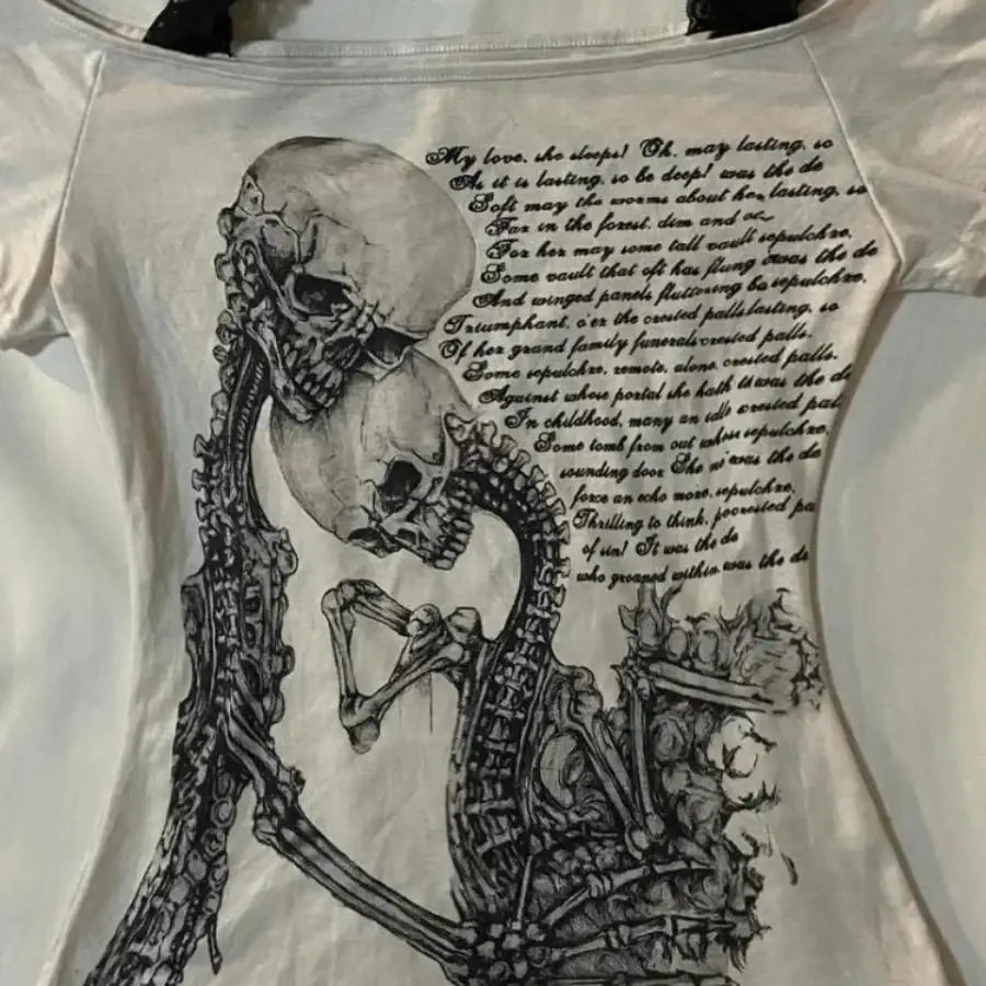Love Never Dies Skeleton T Shirt