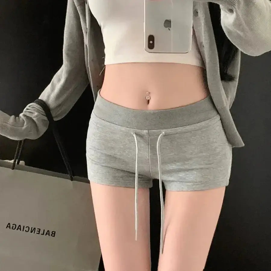 Low Rise Sweatshorts Grey / M