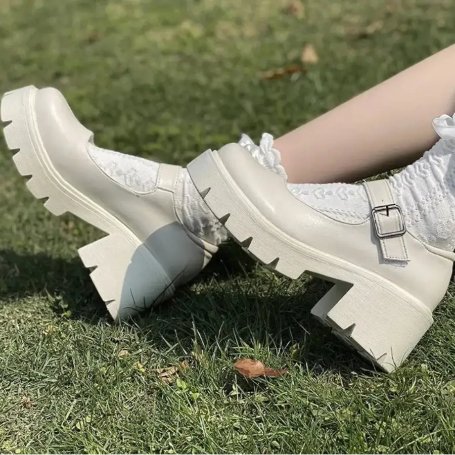 Mary Janes Shoes Coquette - Beige / 3.5