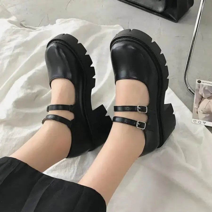 Mary Janes Shoes Coquette - Black Matte / 3.5