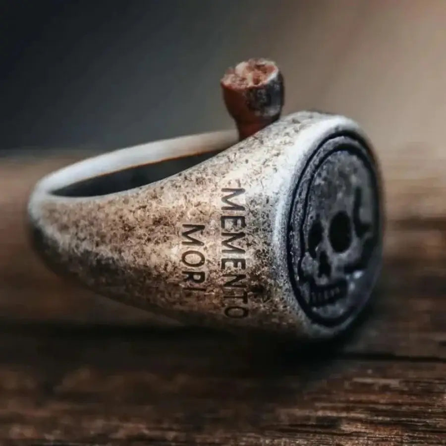 Memento Mori Skull Ring