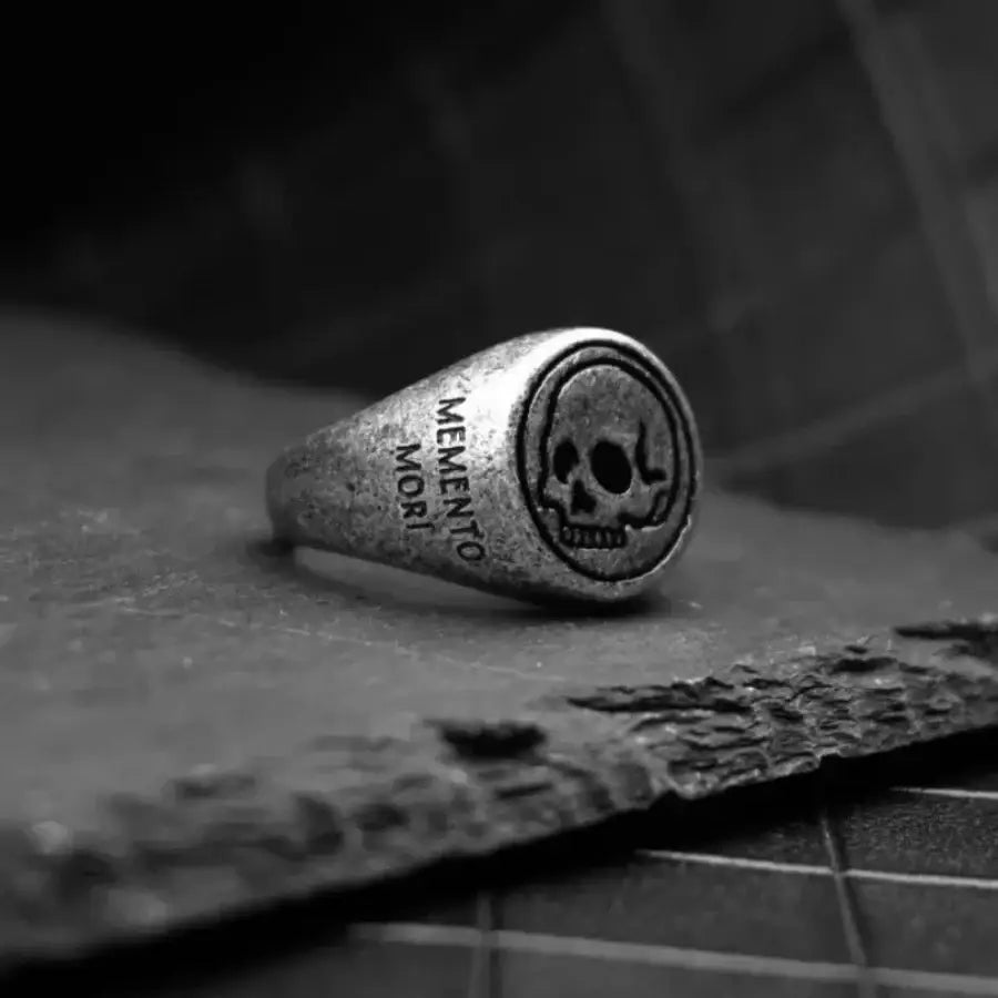 Memento Mori Skull Ring