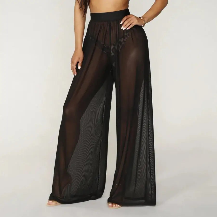 Mesh See Through Pants