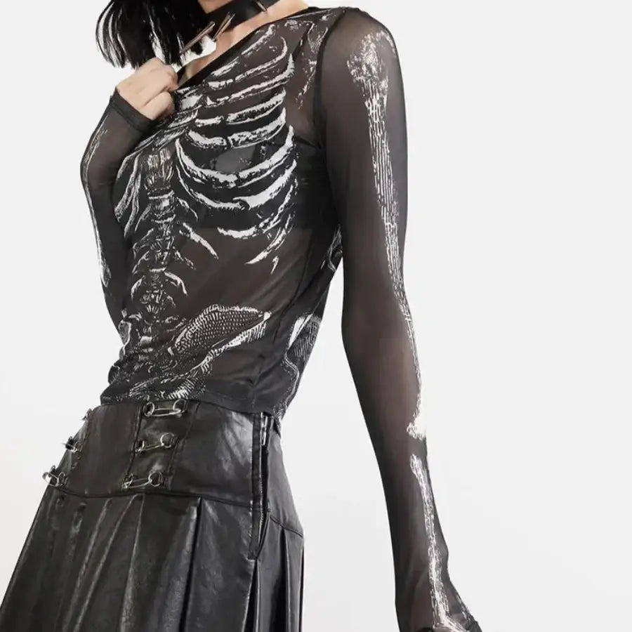 Mesh Skeleton Shirt